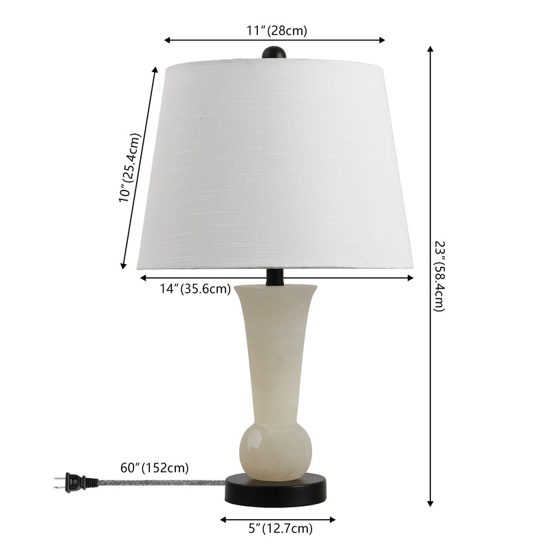 Eliza 23" Alabaster LED Table Lamp