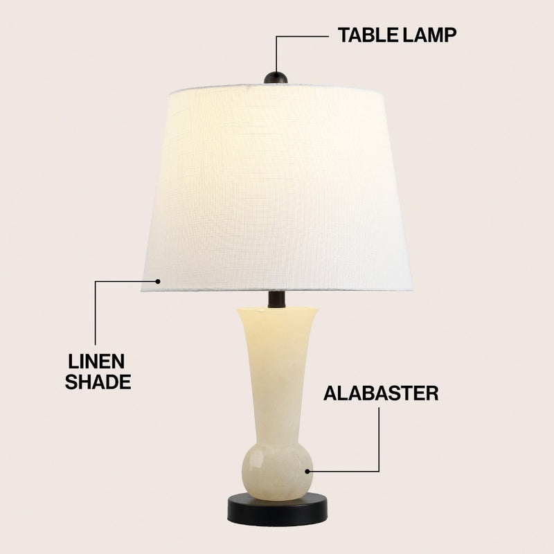 Eliza 23" Alabaster LED Table Lamp