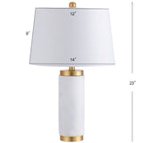 Adams 23" Marble LED Table Lamp - JONATHAN Y