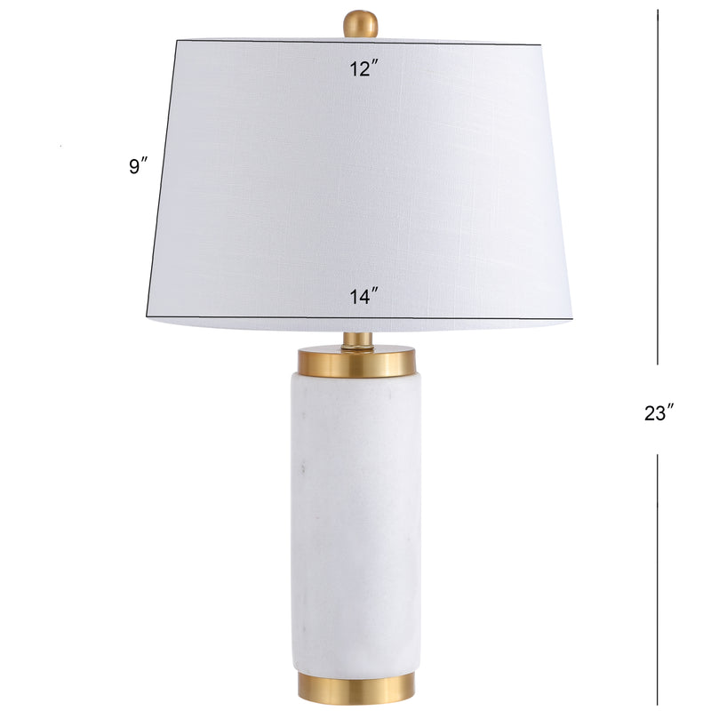 Adams 23" Marble LED Table Lamp - JONATHAN Y