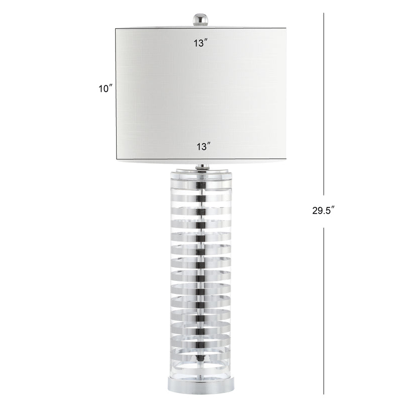 Thompson 29.5" Glass LED Table Lamp - JONATHAN Y