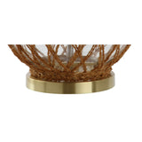 Joseph 28.5" Glass /Rope LED Table Lamp - JONATHAN Y