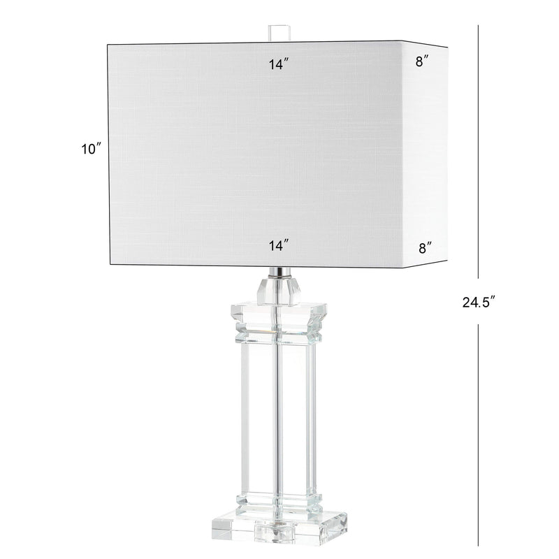 Ophelia 23.5" Crystal LED Table Lamp - JONATHAN Y