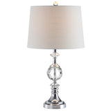 Channing 25.5" LED Crystal/Metal Table Lamp - JONATHAN Y
