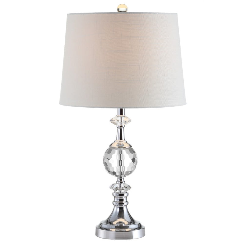 Channing 25.5" LED Crystal/Metal Table Lamp - JONATHAN Y