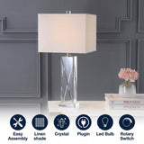 Sullivan 26.5" Crystal LED Table Lamp Clear – ICONS