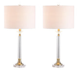 Mark 28" Crystal/Metal LED Table Lamp - JONATHAN Y