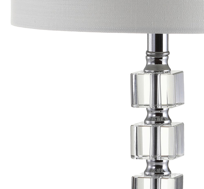 Barnard 22" LED Crystal/Metal Table Lamp - JONATHAN Y