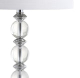 Paul 26" Crystal/Metal LED Table Lamp - JONATHAN Y