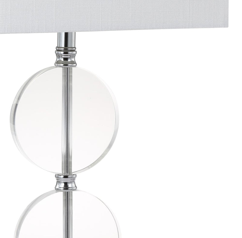 Richard 26" Crystal/Marble LED Table Lamp - JONATHAN Y