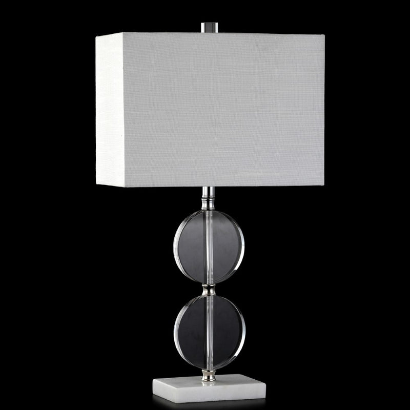 Richard 26" Crystal/Marble LED Table Lamp - JONATHAN Y
