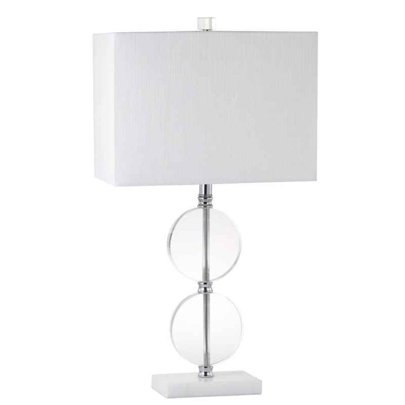 Richard 26" Crystal/Marble LED Table Lamp - JONATHAN Y