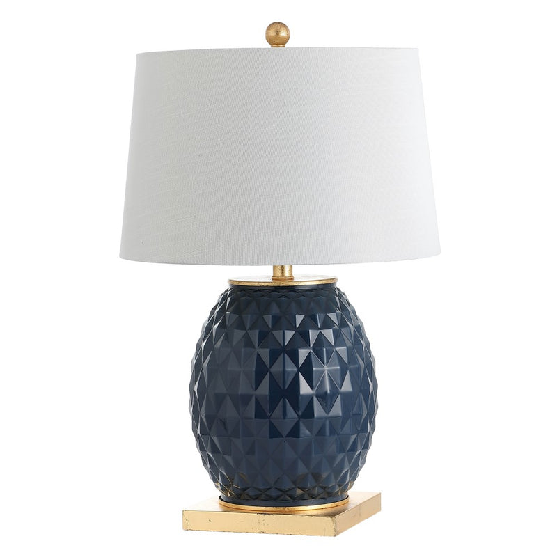 Diamond 25.5" LED Glass/Metal Table Lamp - JONATHAN Y