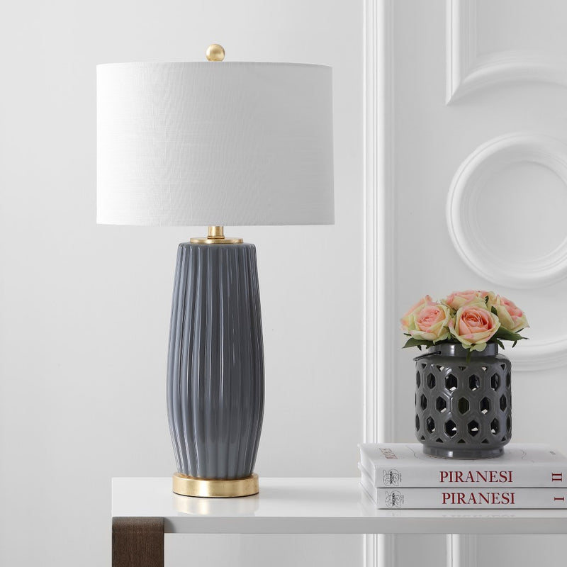 Roman 28.5" Ceramic LED Table Lamp - JONATHAN Y