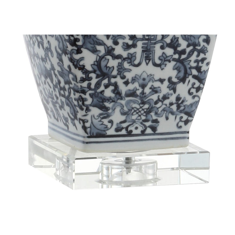 May 28" Ceramic/Crystal LED Table Lamp - JONATHAN Y