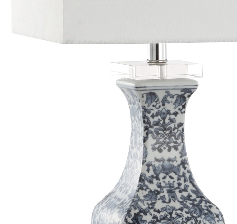 May 28" Ceramic/Crystal LED Table Lamp - JONATHAN Y