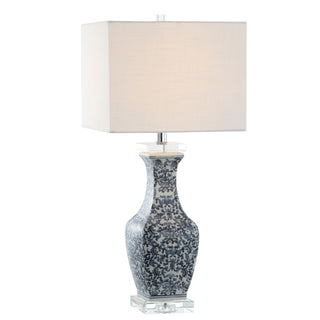 May 28" Ceramic/Crystal LED Table Lamp - JONATHAN Y