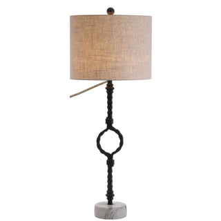 Mercer 32.5" Metal/Marble LED Table Lamp - JONATHAN Y