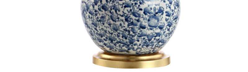 Chinois 30" Ceramic/Iron Classic Cottage LED Table Lamp - JONATHAN Y