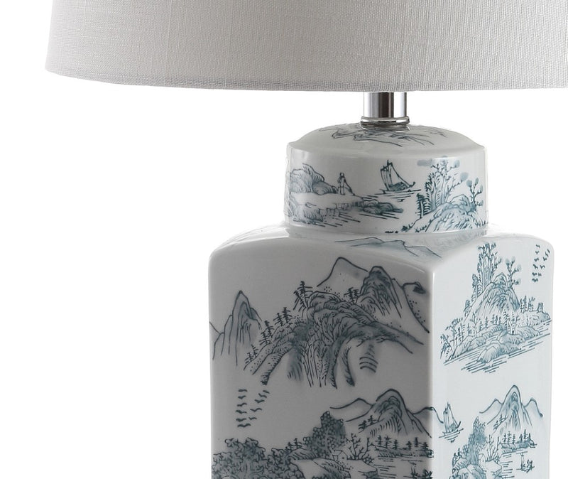 Audrey 24.5" Chinoiserie LED Table Lamp - JONATHAN Y
