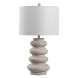 Juniper 26" Modern Minimalist Resin Stacked Ovoid LED Lamp