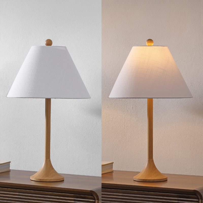 Albie 25" Modern Coastal Iron Column LED Table Lamp, Set of 2