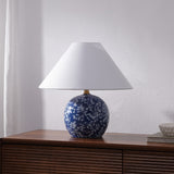 Felice 17.25" Modern Cottage Floral Ceramic Globe LED Table Lamp