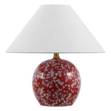 Felice 17.25" Modern Cottage Floral Ceramic Globe LED Table Lamp
