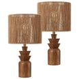 Brown Wood Finish (Set of 2)