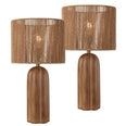 Brown Wood Finish (Set of 2)