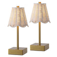 Brass Gold/White (Set of 2)