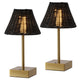 Brass Gold/Black (Set of 2)