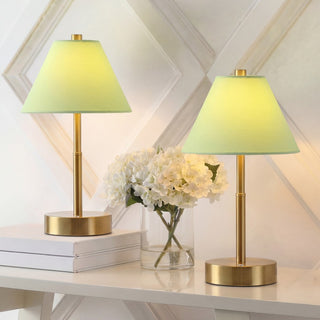Cordelia 11.2 in. Vintage Metal Cordless Rechargeable Integrated Dimmable LED Table Lamp with Touch Sensor