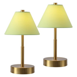 Cordelia 11.2 in. Vintage Metal Cordless Rechargeable Integrated Dimmable LED Table Lamp with Touch Sensor