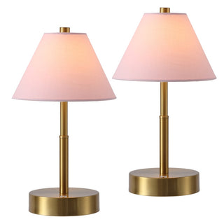 Cordelia 11.2 in. Vintage Metal Cordless Rechargeable Integrated Dimmable LED Table Lamp with Touch Sensor