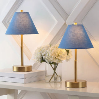 Cordelia 11.2 in. Vintage Metal Cordless Rechargeable Integrated Dimmable LED Table Lamp with Touch Sensor
