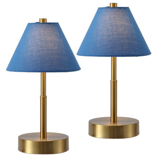 Cordelia 11.2 in. Vintage Metal Cordless Rechargeable Integrated Dimmable LED Table Lamp with Touch Sensor