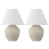 Ralf 20.5" Minimalist Scandinavian Resin/Iron LED Table Lamp - JONATHAN Y