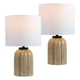 Antique Light Brown Wood Finish (Set of 2)