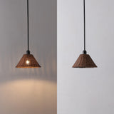 Hattie 1-Light Coastal Bohemian Metal and Woven Rattan LED Pendant Light