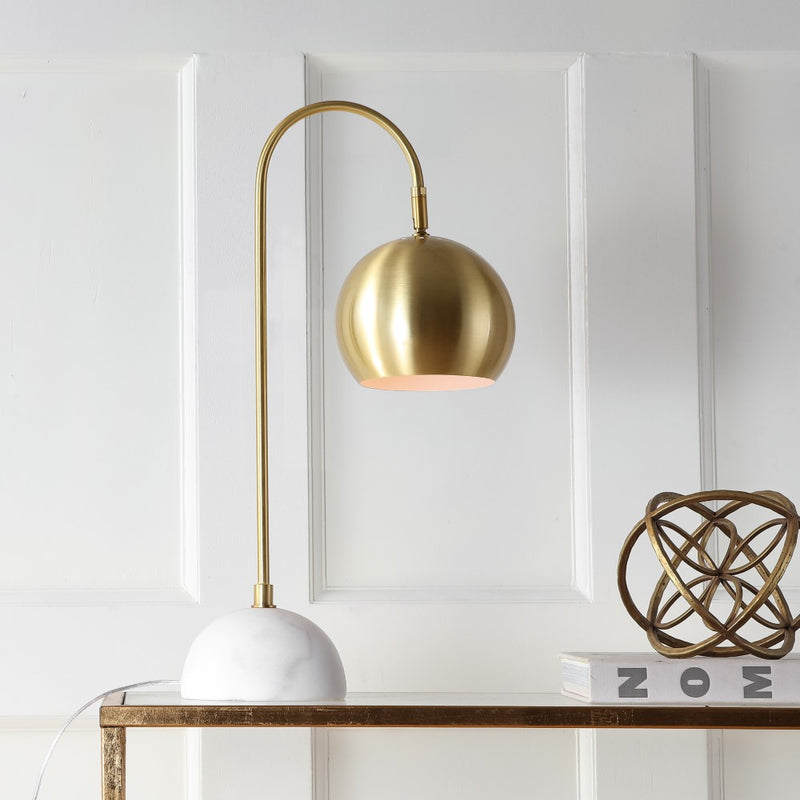 Stephen 23.5" Metal/Marble LED Table Lamp - JONATHAN Y