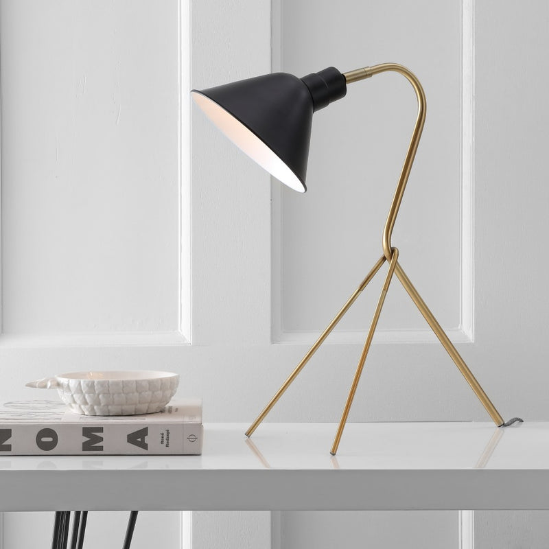 Mae  20.25" Brass LED Task Lamp - JONATHAN Y