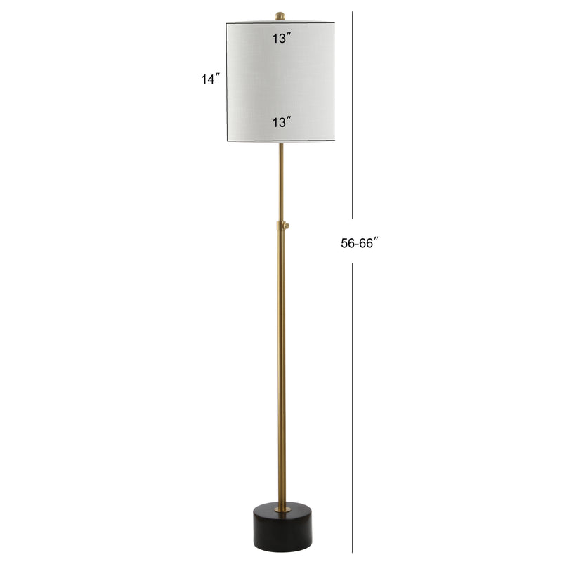 Crosby 66" Adjustable Height Metal LED Floor Lamp - JONATHAN Y