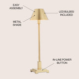 Roxy 26" Metal Shade LED Table Lamp - JONATHAN Y