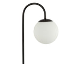 Arco 18.25" Iron/Glass Minimalist Mid Century Globe LED Table Lamp