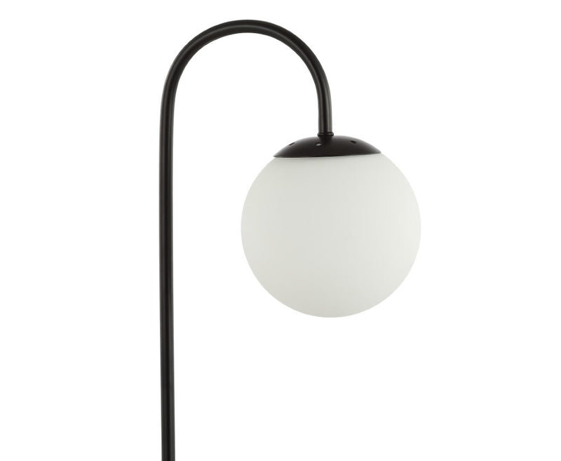 Arco 18.25" Iron/Glass Minimalist Mid Century Globe LED Table Lamp