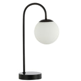 Arco 18.25" Iron/Glass Minimalist Mid Century Globe LED Table Lamp