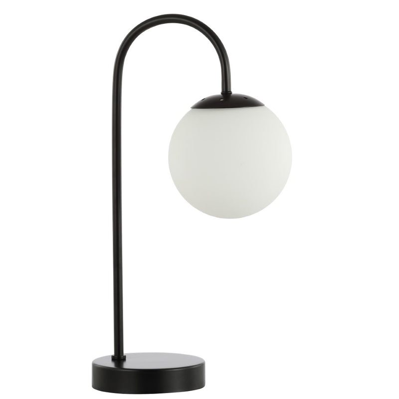 Arco 18.25" Iron/Glass Minimalist Mid Century Globe LED Table Lamp