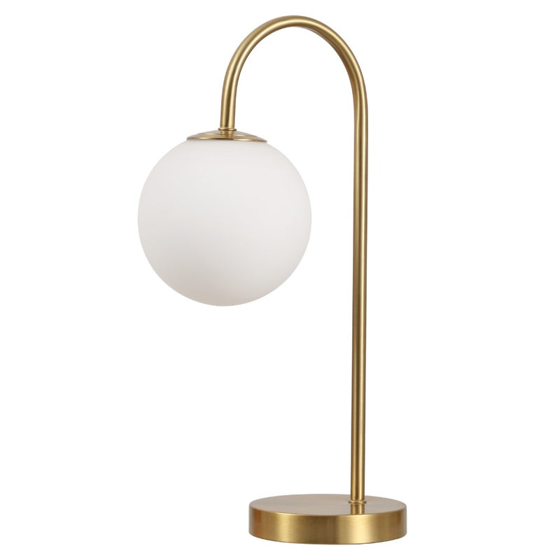 Arco 18.25" Iron/Glass Minimalist Mid Century Globe LED Table Lamp