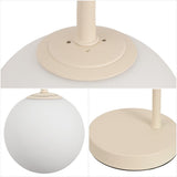 Arco 18.25" Iron/Glass Minimalist Mid Century Globe LED Table Lamp